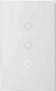 Touch Pro Smart Switch 2-Gang White panel