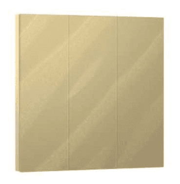 MixSwitch Gauss 3 gang, color Dorado